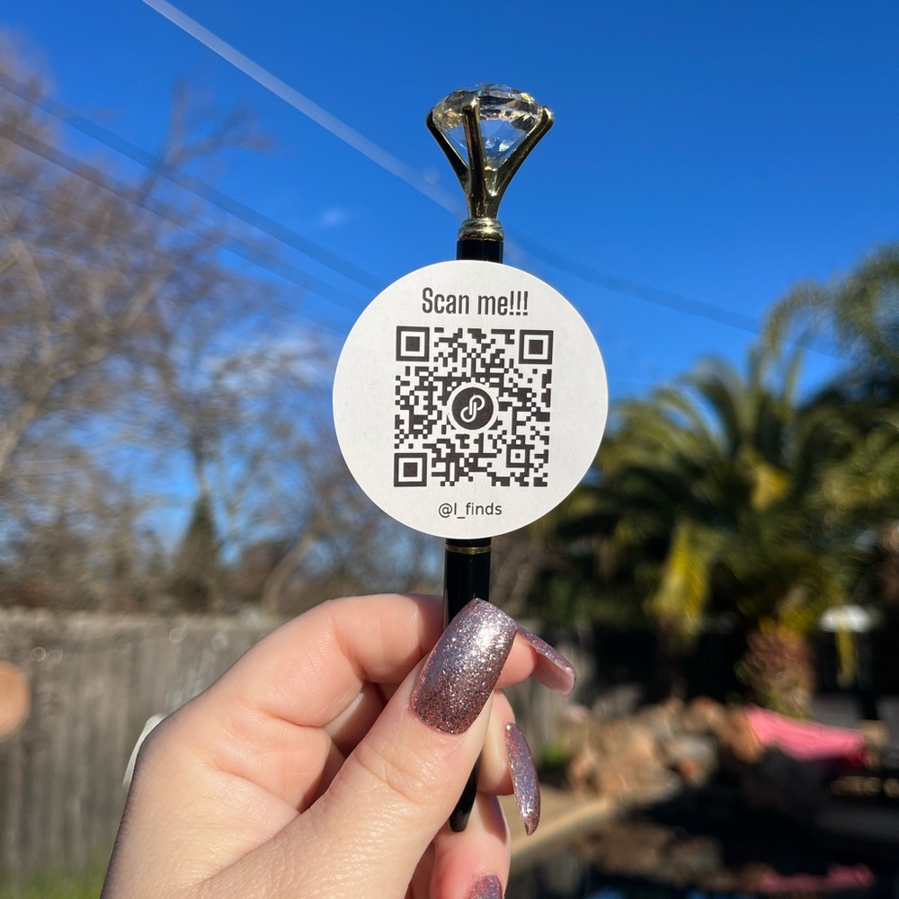 100 -Custom Made QR Code Stickers 2”